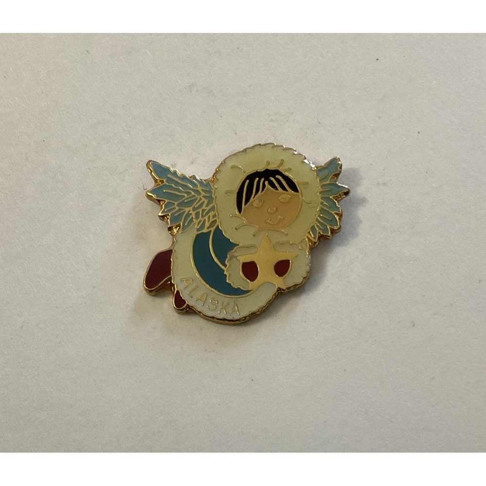 Alaska Eskimo Angel Lapel Pin Brooch